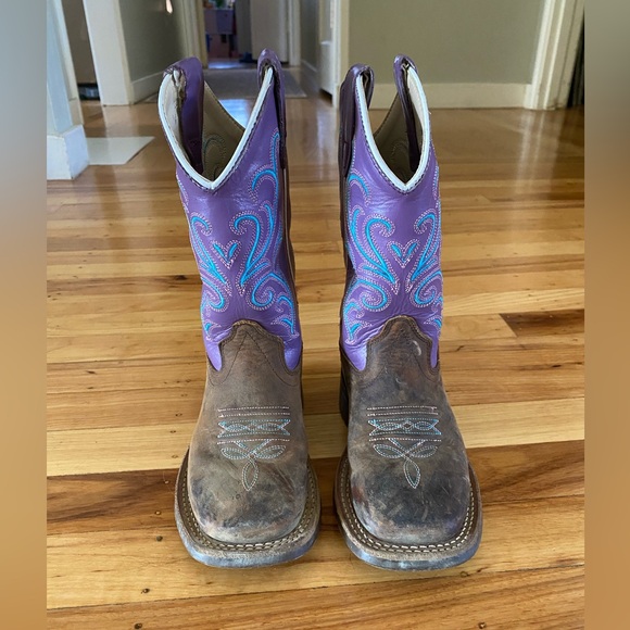 Girls Old West Cowgirl Boots, size 11 - Picture 2 of 6